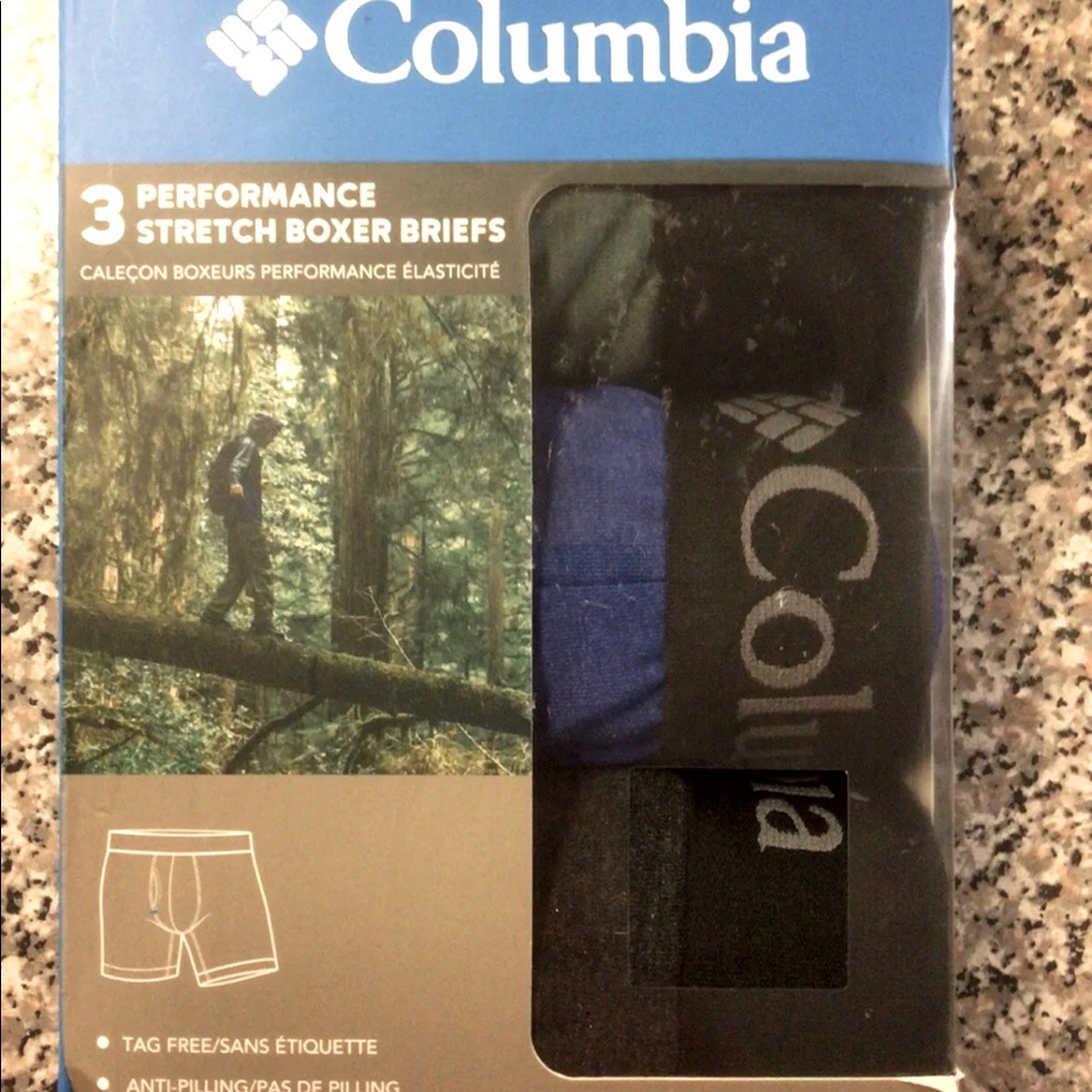 Columbia Performance Stretch Boxer Briefs 3-Pack